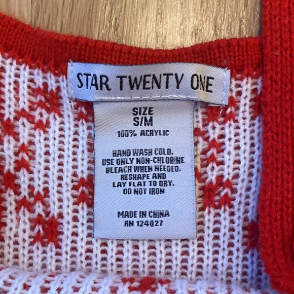 Christmas Sweater Dress Bow Present Red Gold Small - Picture 4 of 4